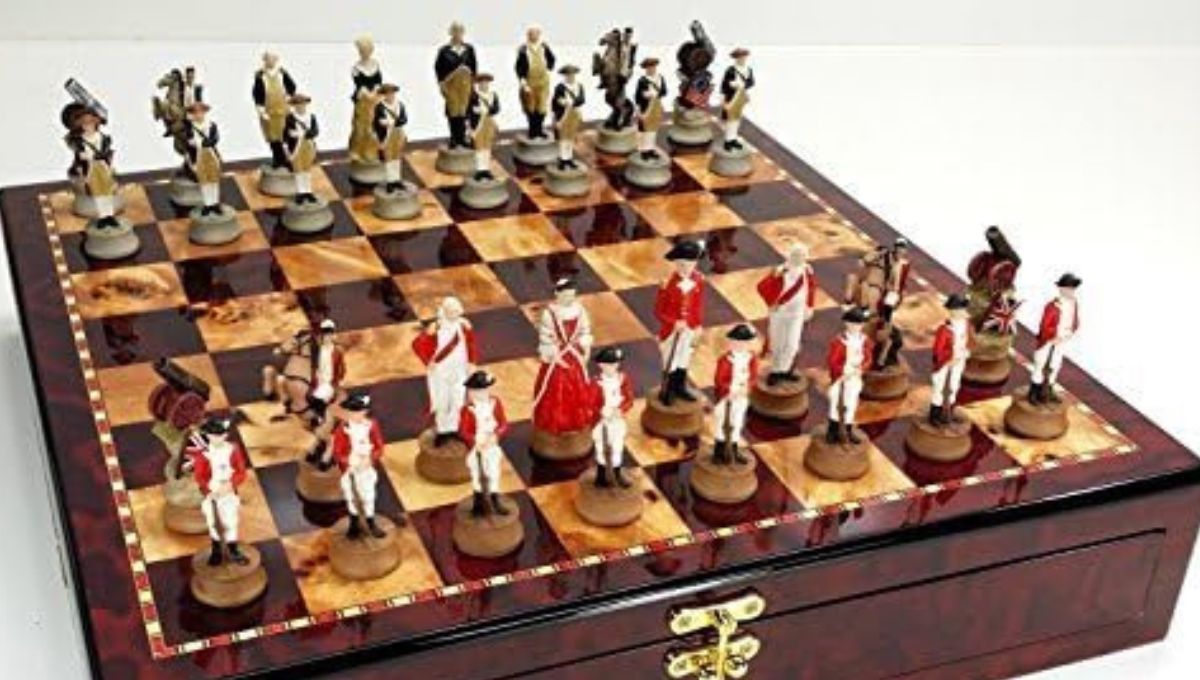 revolutionary war chess set